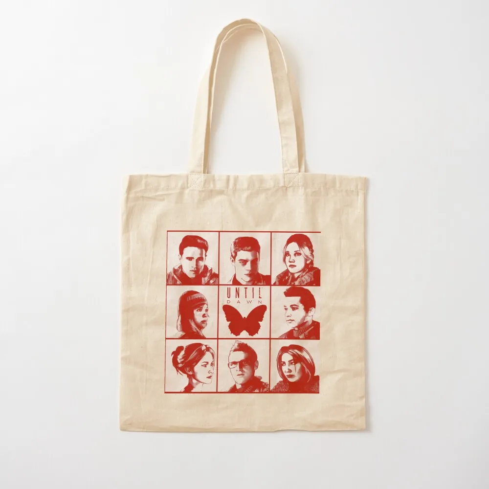 

until dawn characters - red Tote Bag reusable grocery bags tote bag men's Handbags Beach bag Canvas Tote