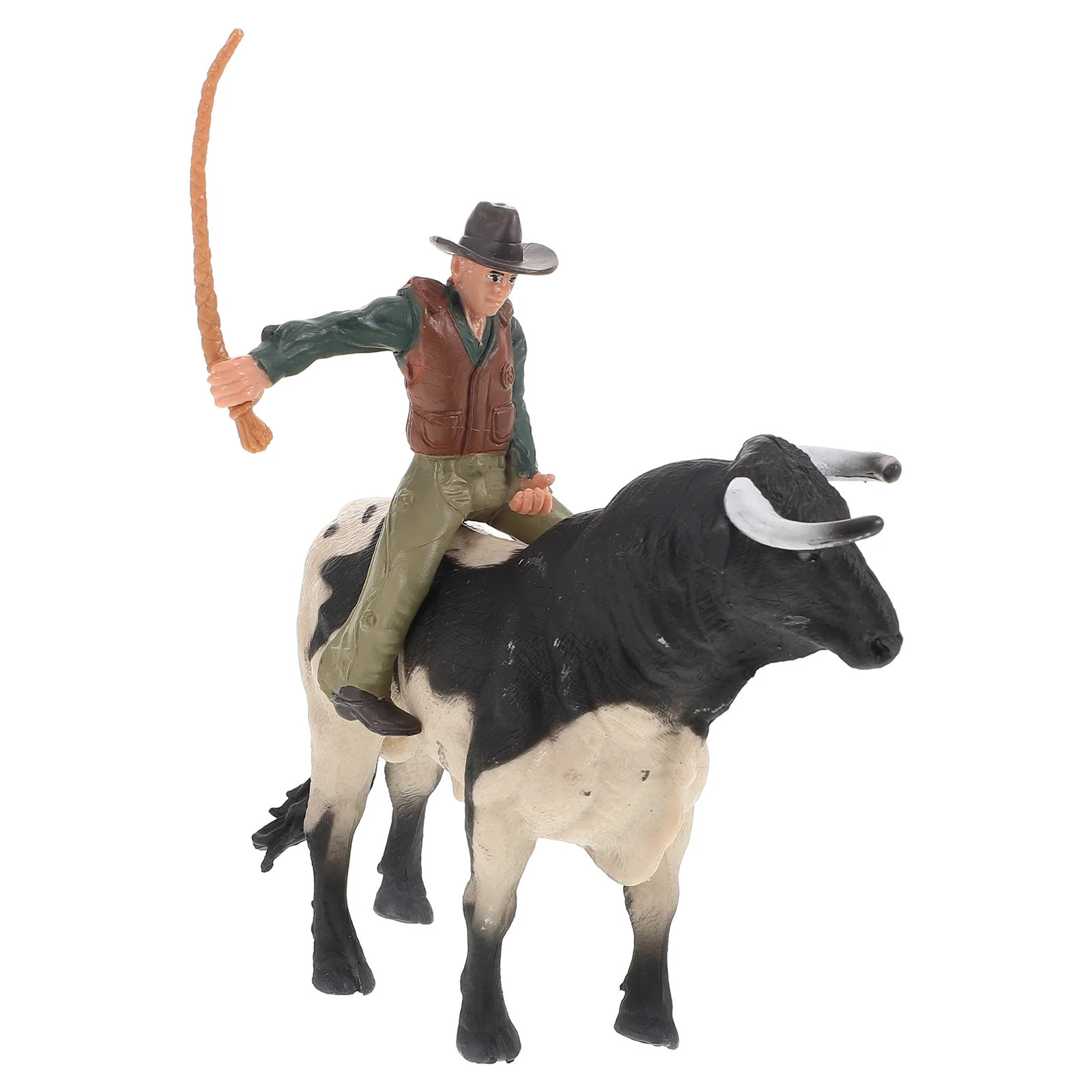 Cowboy Modell Rodeo Rinder Bull Ornament Schreibtisch Dekoration Figur Simulation Figur Statue Mann