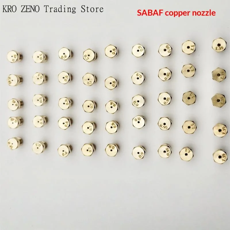 5PCS Brass Burner Gas Hob LPG- Conversion Kits Jets 50 65 70 87 95 Brass Nozzle For Gas Stove Brass Nozzle Propane Injector