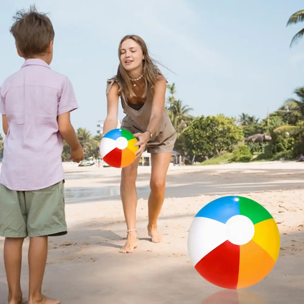 Zomer Strandballen Kleurrijke Regenboog Strandballen Voor Kinderen Leuke Waterspellen Speelgoed Voor Zomerzwembadfeesten Decoraties Kindveilig