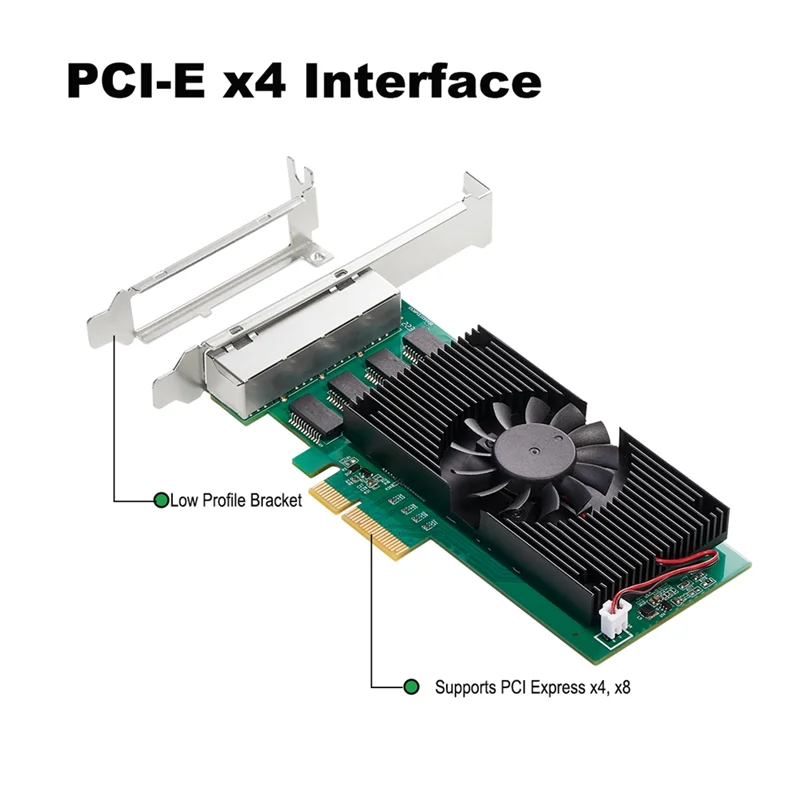 

N09R I225 Chips 4 Port 2.5G RJ45 Network Adapter PCIe X4 4 Port 100/1000M/2500Mbp Gigabit Ethernet Network Lan Card NIC(B)