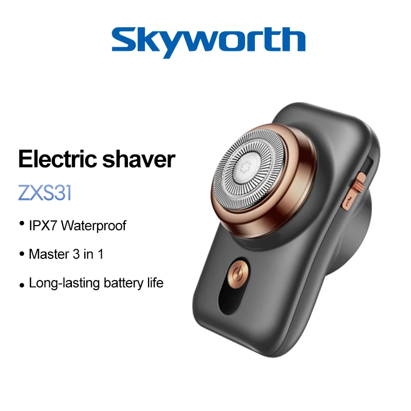 

Choice SKYWORTH Electric Shaver Waterproof Travel Mini Portable Detachable Shavers Beard Body Hair Trimmer Remover 3 In 1 ZXS31