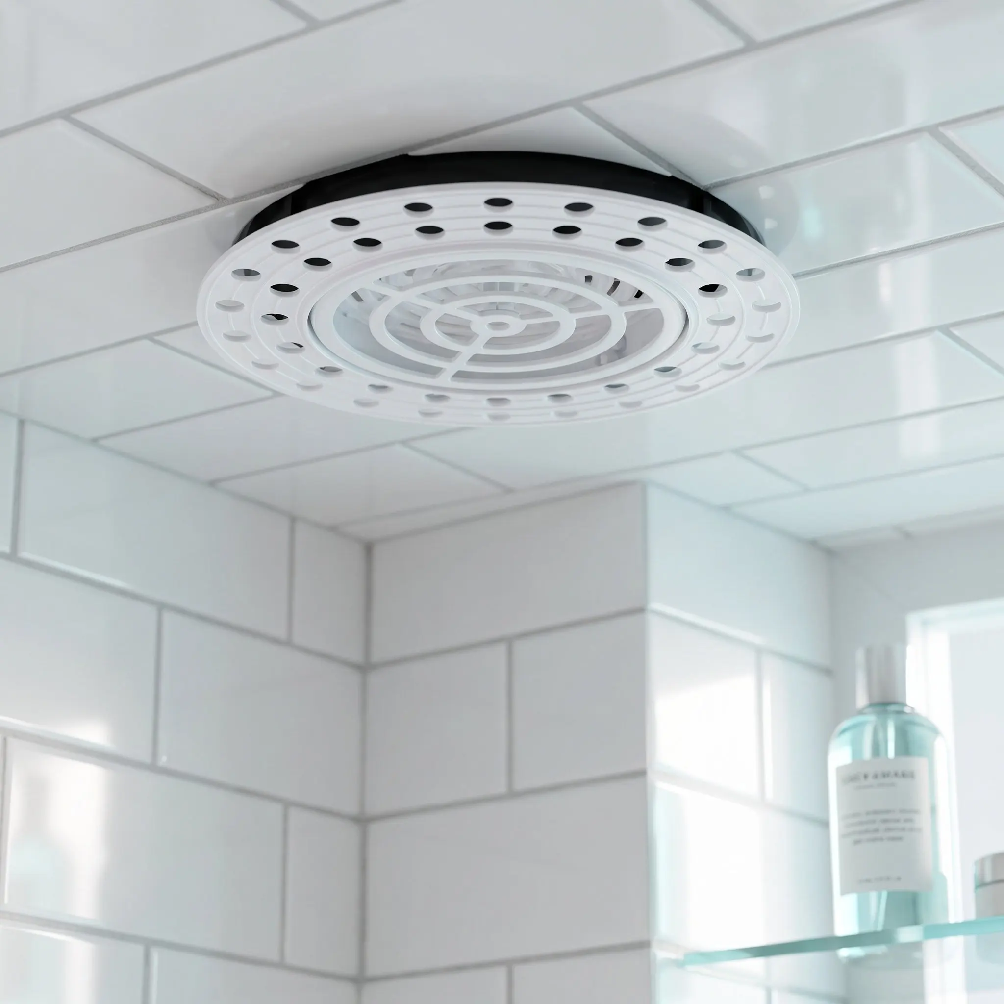 Round Air Vent Cover Concealed Invisible Air Outlet Ceiling Diffuser Cover 75Mm Opening Diameter for Kitchen Bathroom Garage