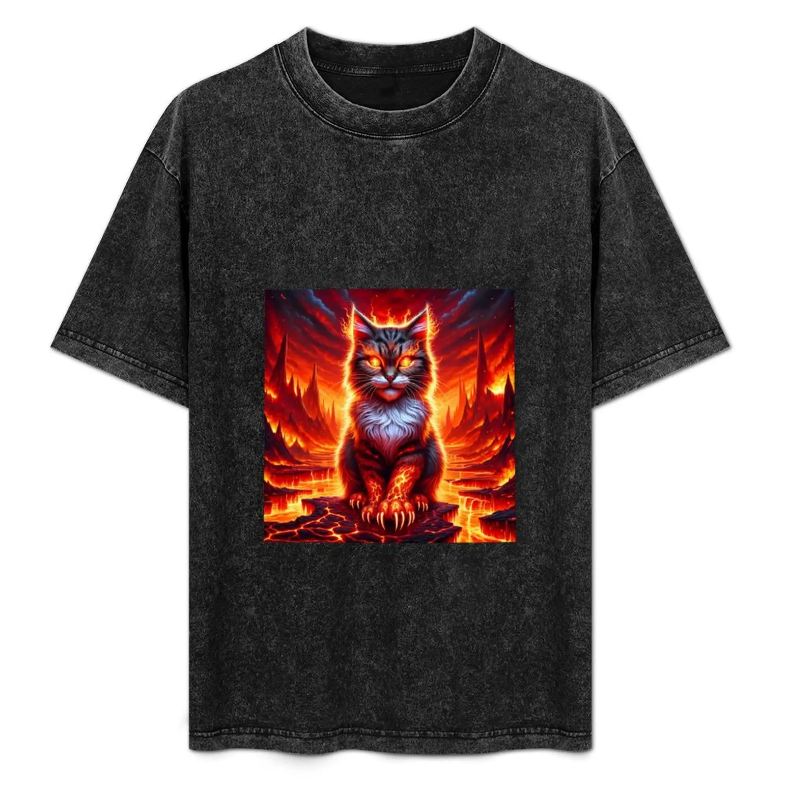 

Hell cat 4 T-Shirt Anime t-shirt rapper graphic tees vintage clothes tee shirts for men