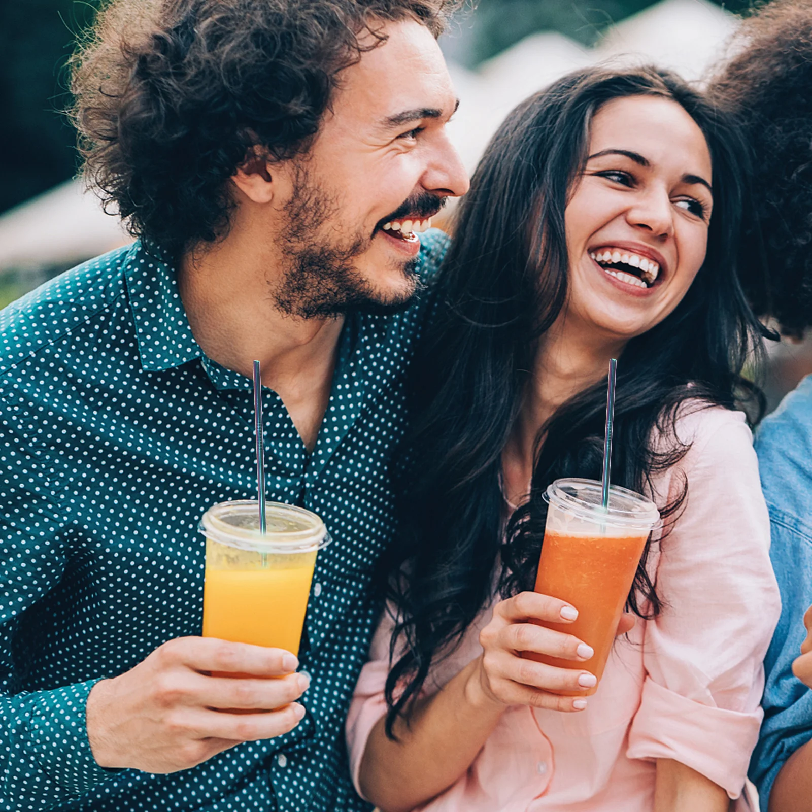 

16pcs Stainless Steel Straws Set Reusable Metal Drinking Straws With Silicone Tips Smooth Food Grade Portable Bag Included