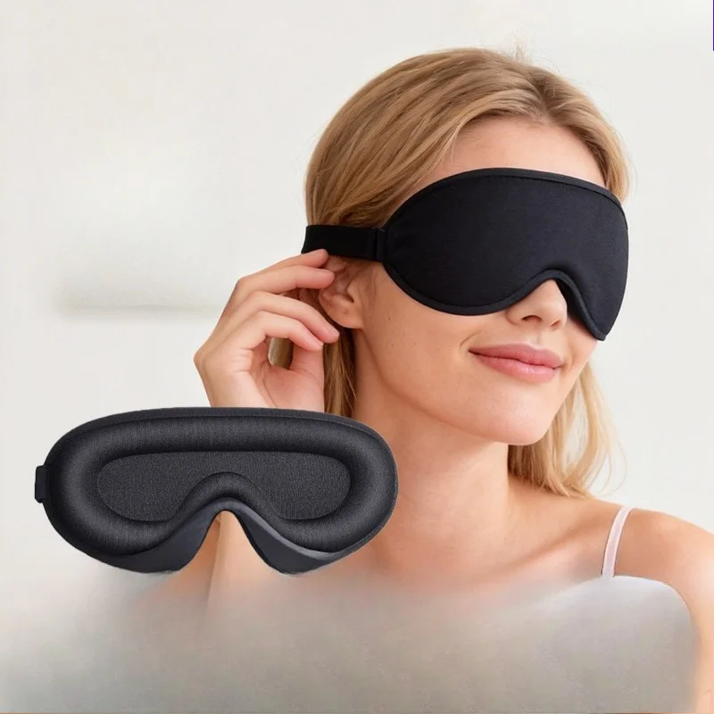 3D Stereoscopic Sleep Eye Mask Ice Silk Light Blocking Cool Feeling Breathable Comfort Slow Rebound Eye Cover