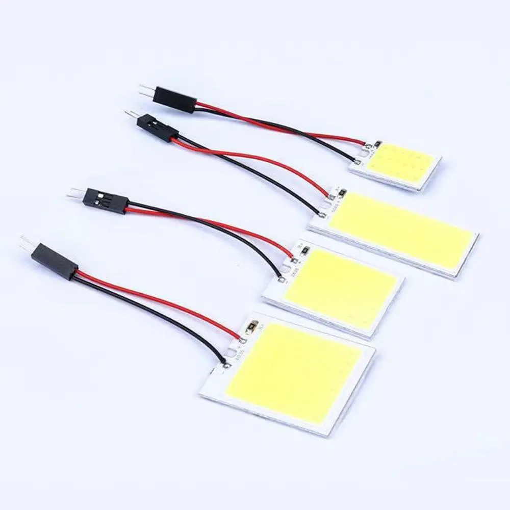 1PC White Dome Trunk Lamp Festoon T10 Car Interior LED COB lampadine di segnalazione lampada da lettura a cupola luci di lettura lampada targa