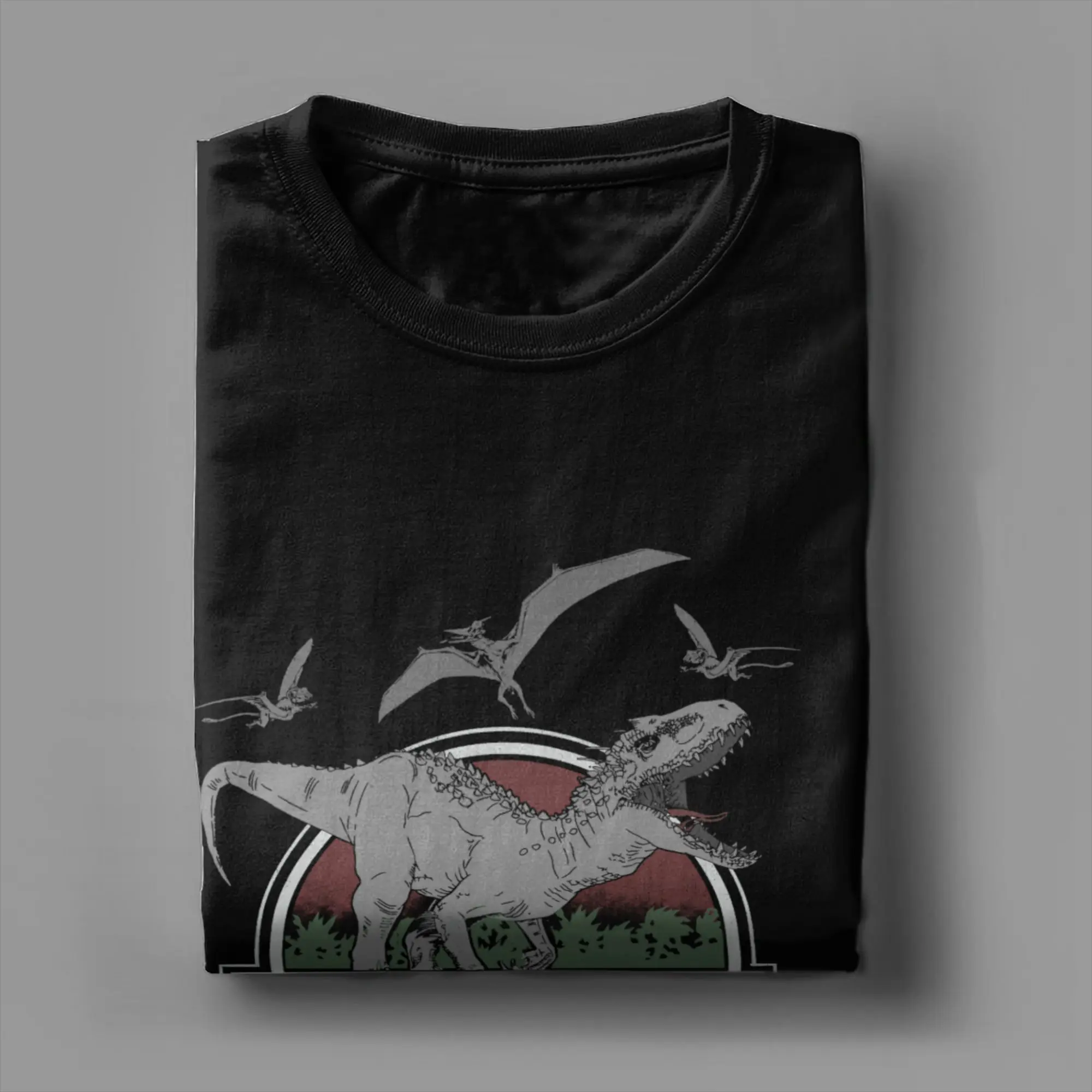 الرجال تي شيرت الحديقة الجوراسية إندومينوس رور محب 100% القطن تي شيرت قصير الأكمام تي شيرت الجولة الرقبة الملابس هدية عيد ميلاد