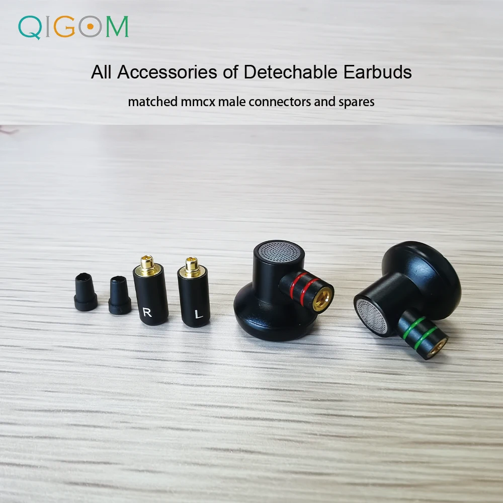 QIGOM MX500 15.4MM MMCX Detachable DIY Earbuds Earphones Headphones Kit Shells Housing Cases Speakers