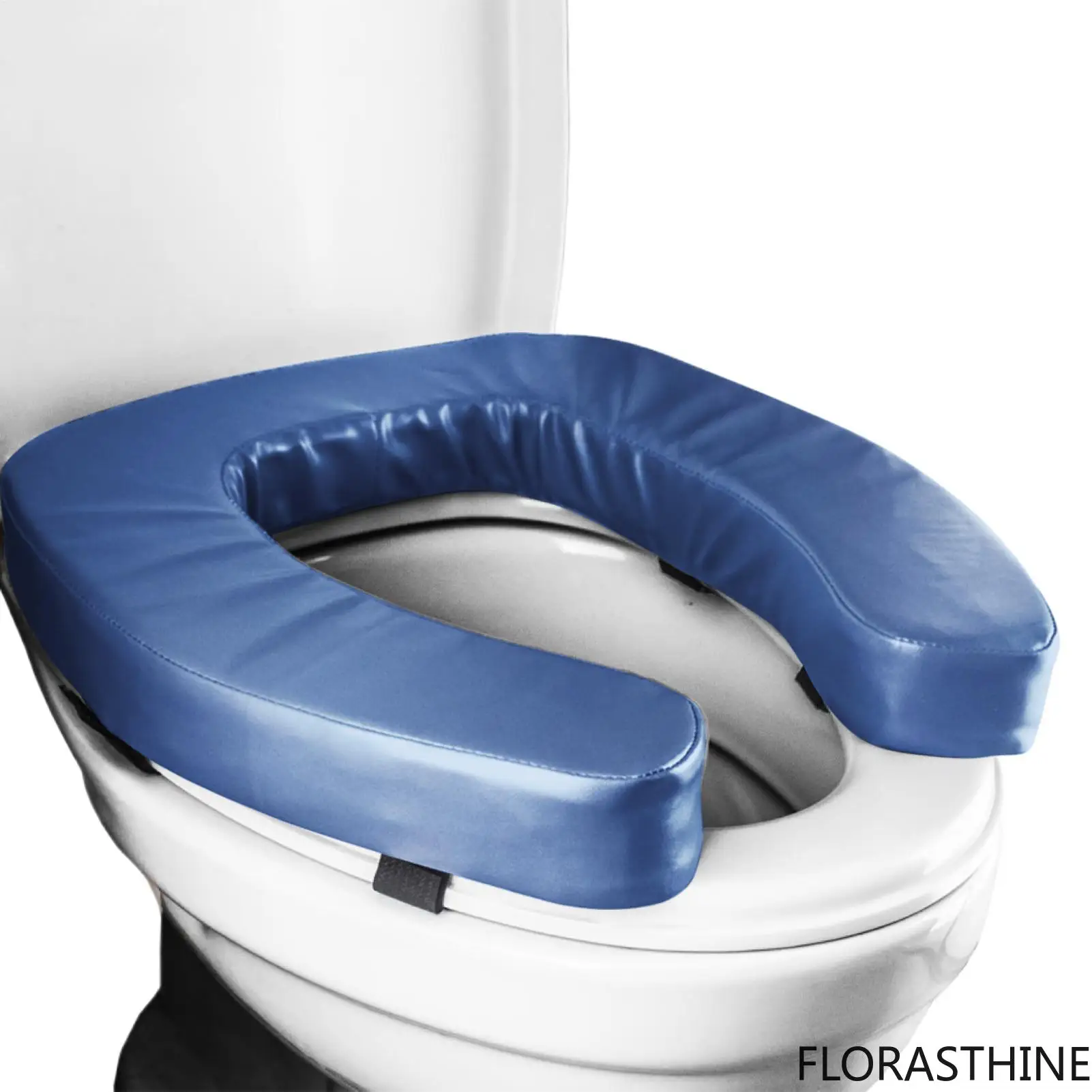 Toilet Seat Riser Portable Padded Seat Toilet Lift Improves Assist Sitting Postures Height for Elderly Disabled Pregnant