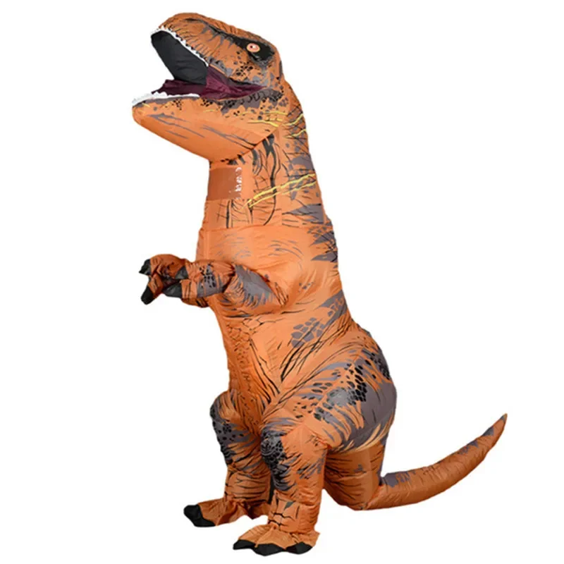 Inflatable Adult T REX Costume Dinosaur Costumes Blow Up Fancy Dress Mascot Party Cosplay Costume For Men Women Dino Cartoon