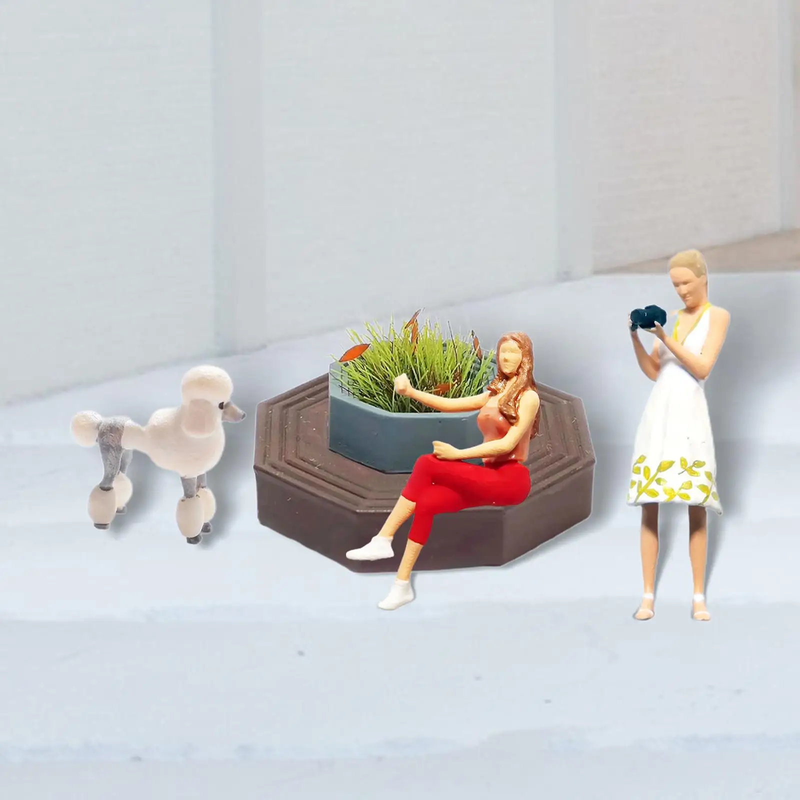 Miniature People Figurines Set for Creative Diorama Displays