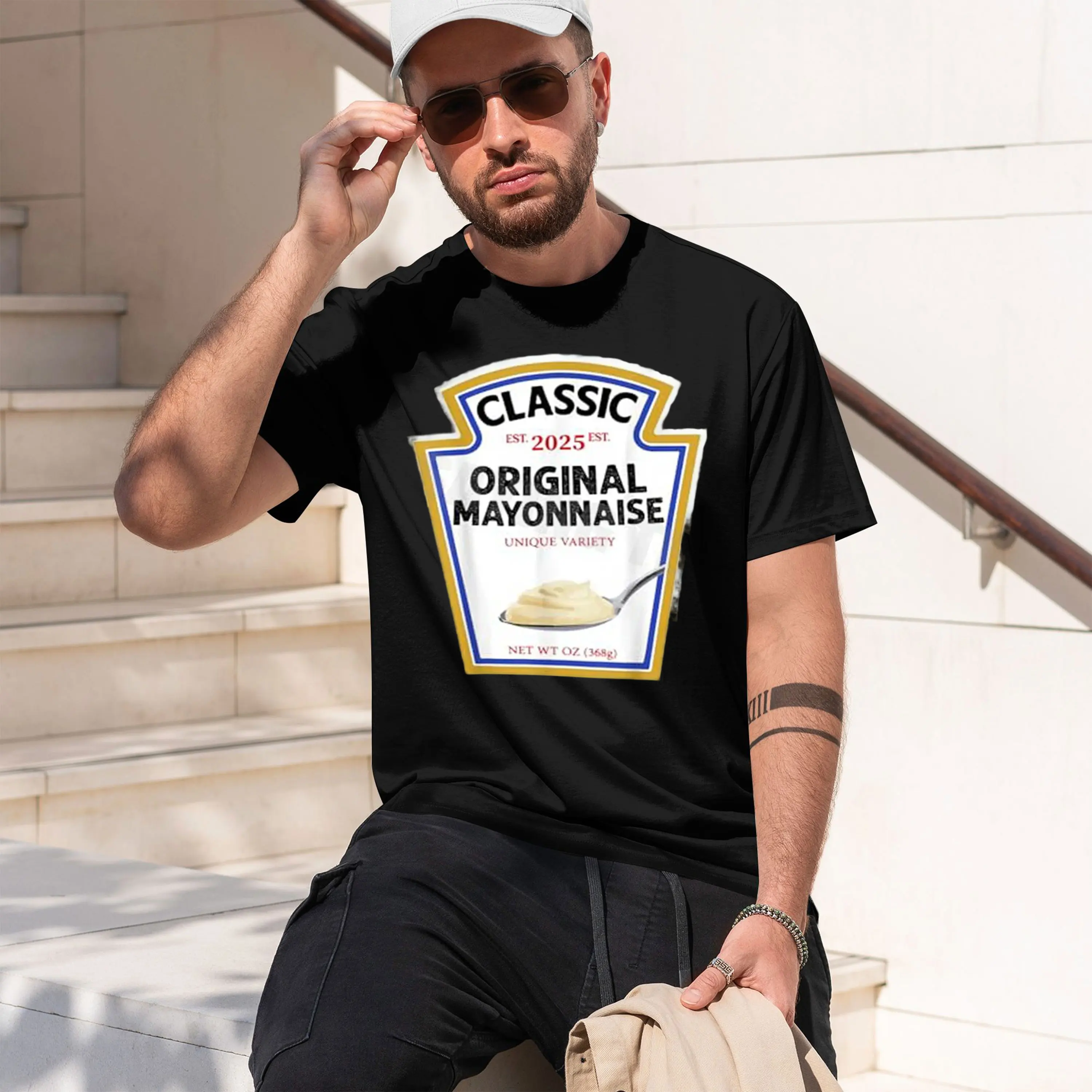 2026 New Model Mayonnaise Condiment DIY Halloween Costume ing Group T-Shirt Humor Funny Halloween Py Team Clothes Fashion Novelt