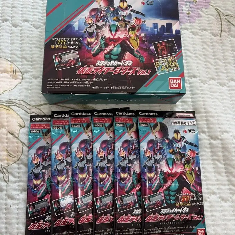 Коллекционные карточки Bandai Kamen Rider, серия Vol 1, 20 упаковок в коробке, оригинальные японские коллекционные аниме-карточки для коллекционеров