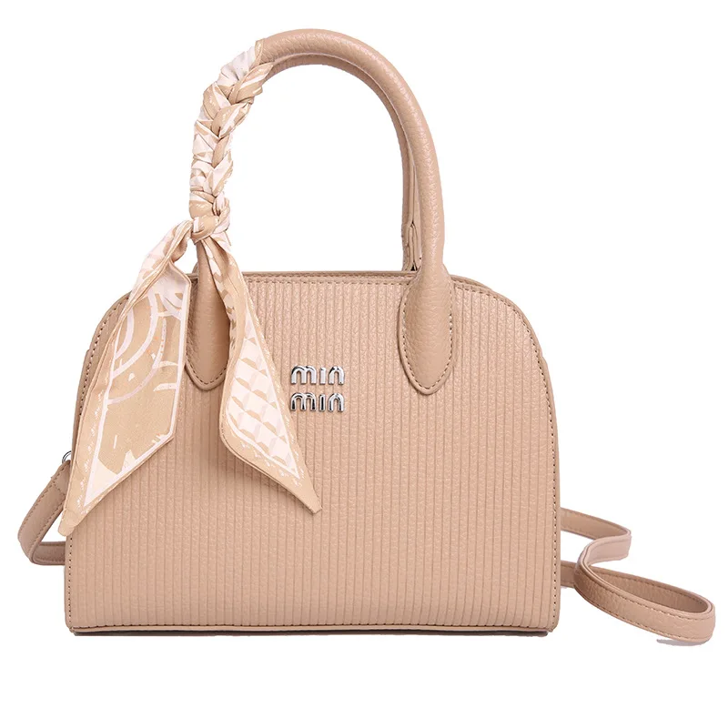 

Новинка 2025, женская роскошная сумка большой вместимости - модный шелковый шарф через плечо, универсальная сумка-мессенджер