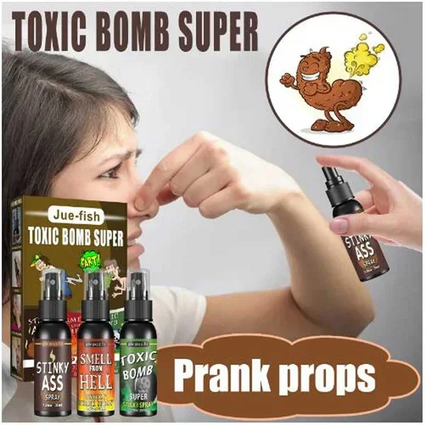 Nowość Fart Gag Prank Joke Spray Stinky Ass Toxic Bomb Smelly Stinky Gas Smell From Hell