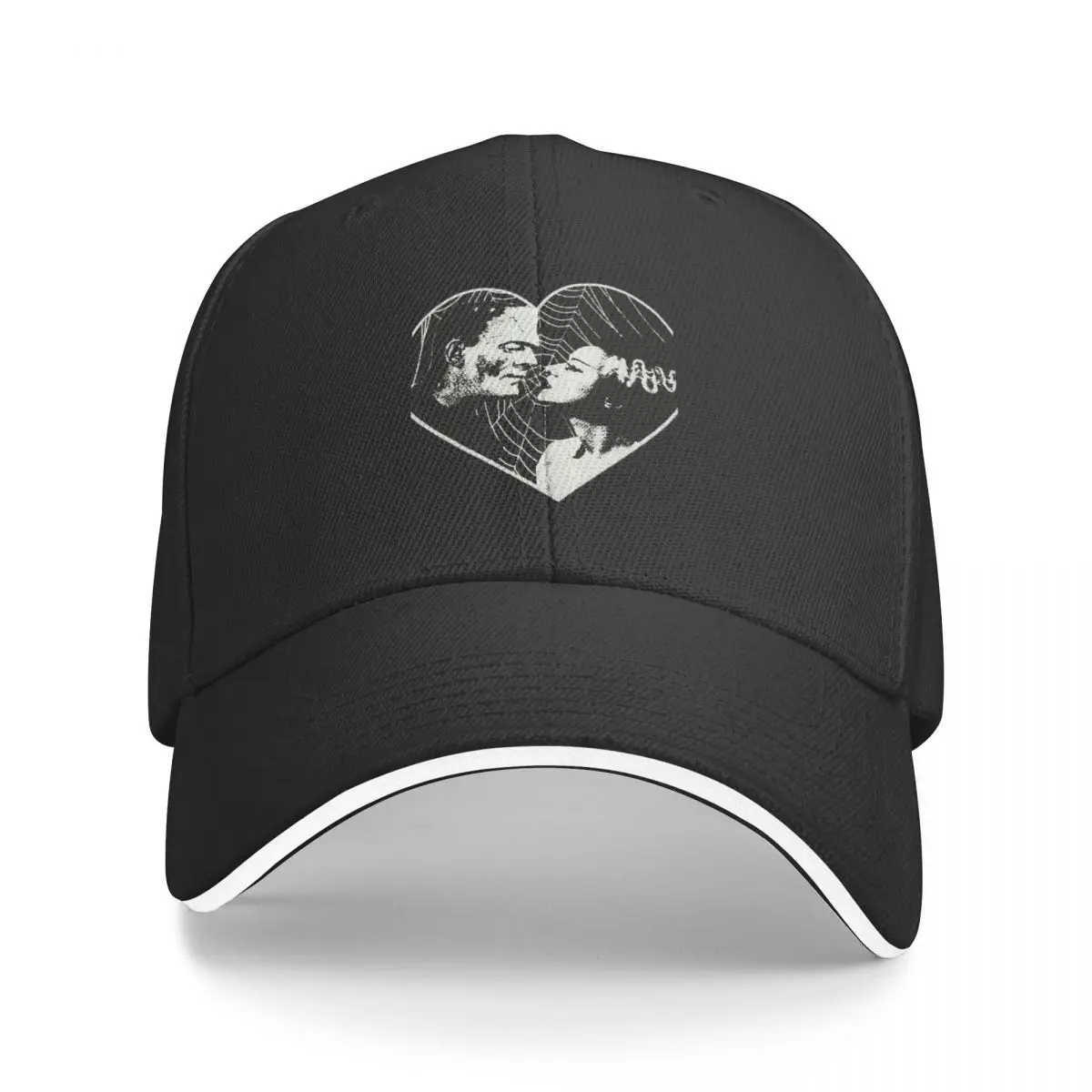 Frankenstien And Bride Of Frankenstein In Love Racerback Baseball Caps Outdoor Solid Hip Hop Hat Sun Caps Snapback Hats