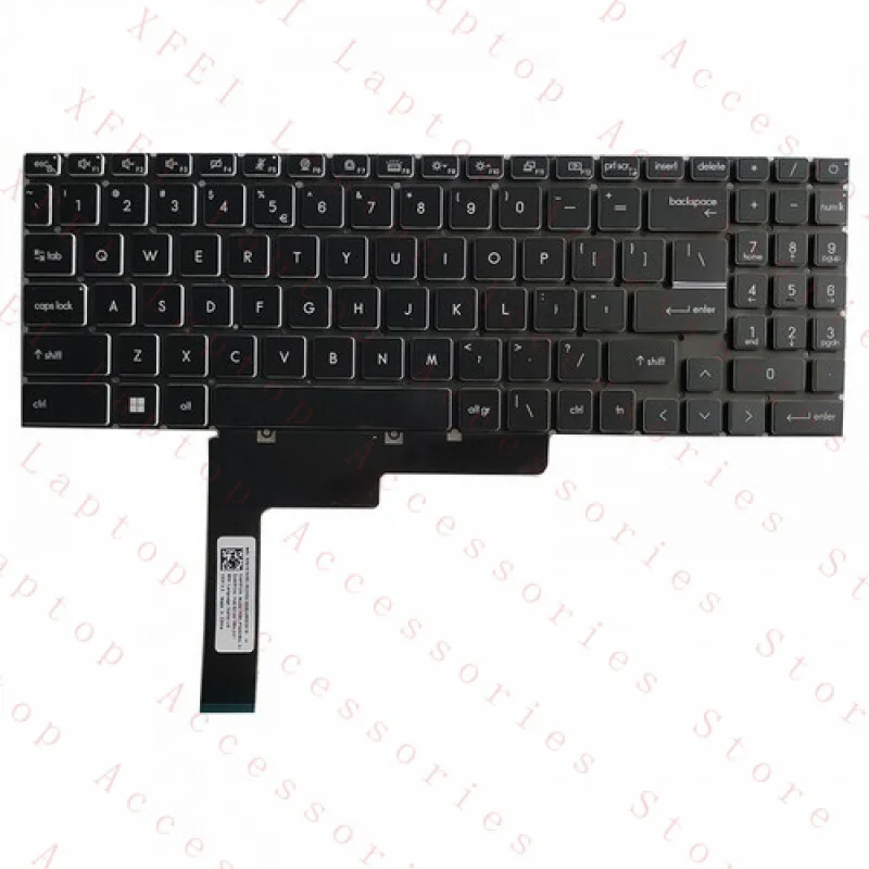 F  FOR MSI CreatorPro M16 Z16P MS-15G1 Z17 Z17HX MS-17N1 17N2 Keyboard US Backlit view 5