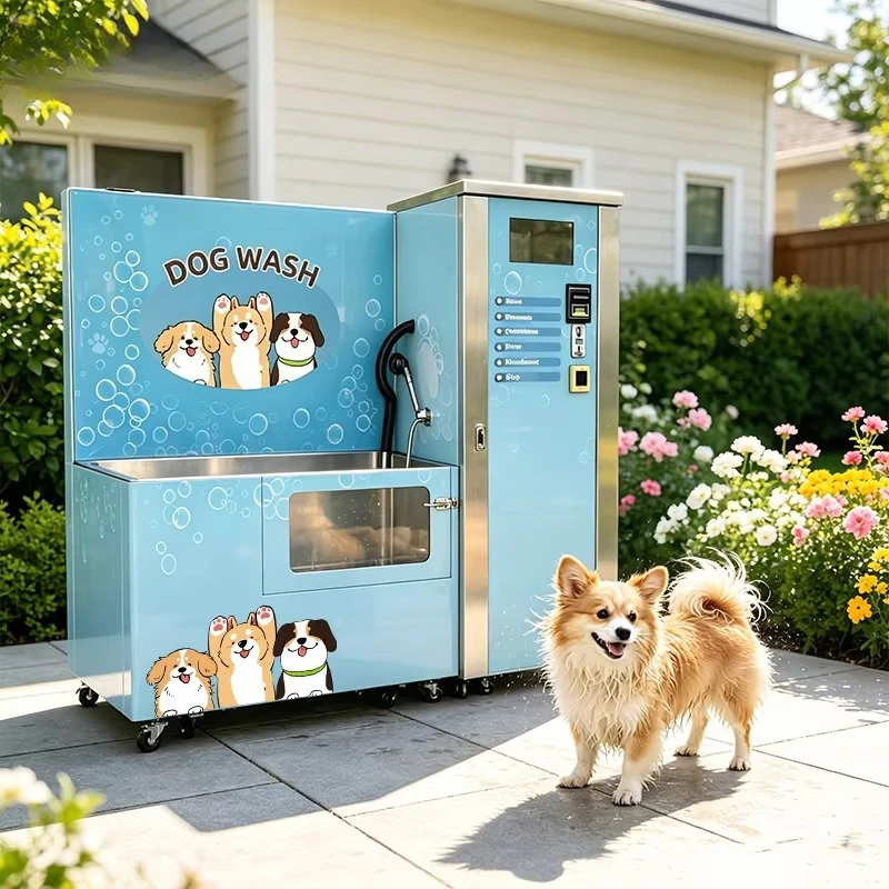 24/7 Self Serve Pet Wash Station, Portable Affordable Commercial Dog Cleaner Tub & Self-Service Dog Washing Machine