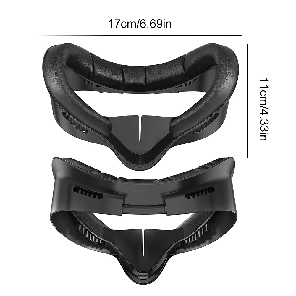 وسادة بديلة ناعمة من البولي يوريثان للوجه مقاومة للعرق، غطاء وجه مريح من إسفنج البولي يوريثان لملحقات Meta Quest 3S VR #6