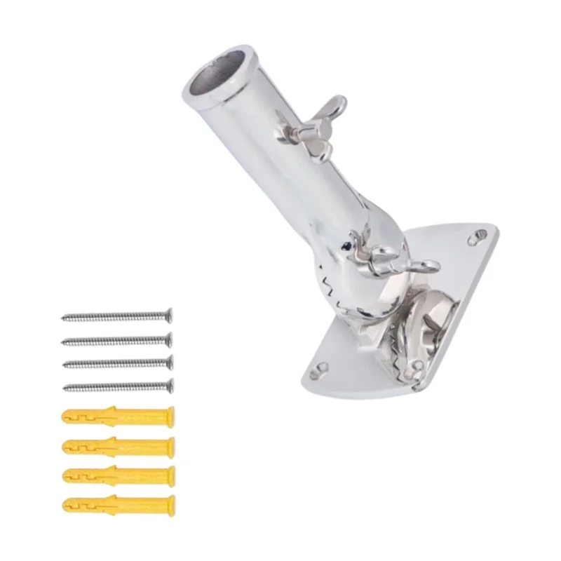 M93K-Bracket 180 Degree Rotatable Flagpole Fixed Base For SUV ATV Yachts Ships House Car