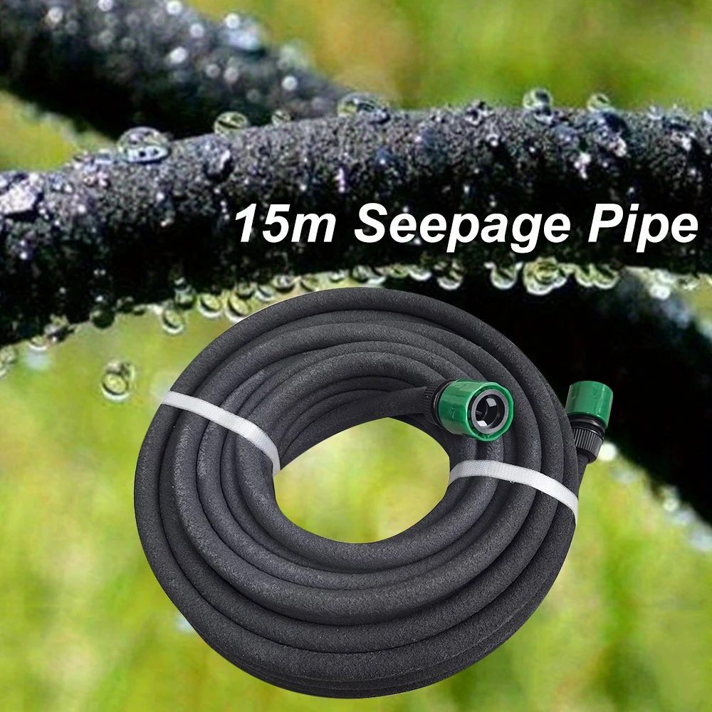 15m 50ft Drip irrigation hose Automatic seepage pipe 1/2 '' quick connect Automatic drip irrigation seepage pipe irrigation hose