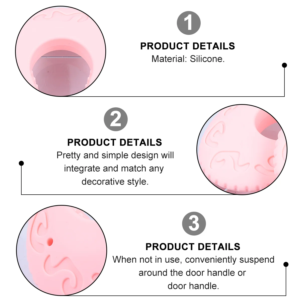 2 pezzi fermaporta protezione per le dita del bambino protezione per le dita maniglie in Silicone cancello per bambini