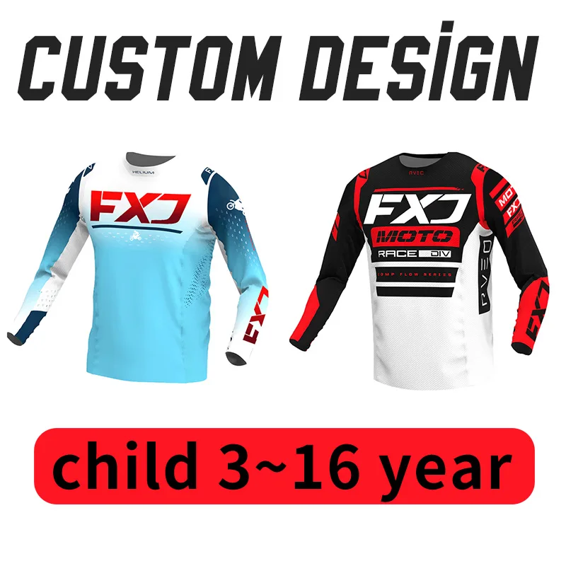 

2026 motocross jersey child customize design adult man boy XXS XXXXL racing off-road Enduro new pink white black yellow girl