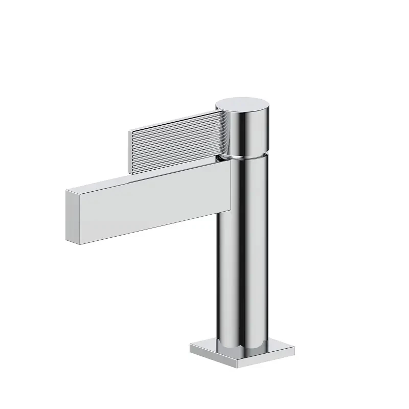 Contemporary style single-stage chrome basin faucet, washbasin, mixed hot and cold faucet