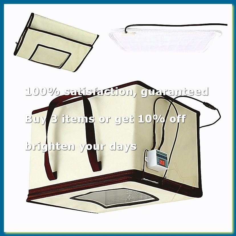 Bread Dough Proofing Box, Temperature Control Bread Proofer Foldable Visible Dough Proofer Sourdough Warmer EU Plug