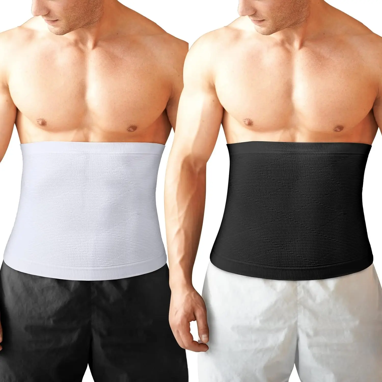 Men Body Shaper Tummy Control Belt Shaping Band Shapewear Compression Girdle Belly Fat Slimming Workout Waist Trainer Shapers