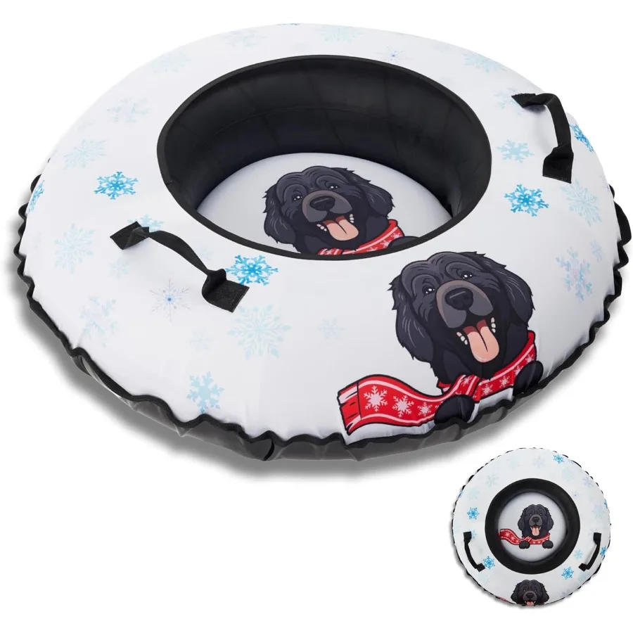 

Snow Tube for Adults and Heavy-Duty Inflatable Snow Tube with Super Slick Base Freeze-Proof 1000D Base Durable Snow Tubes for S