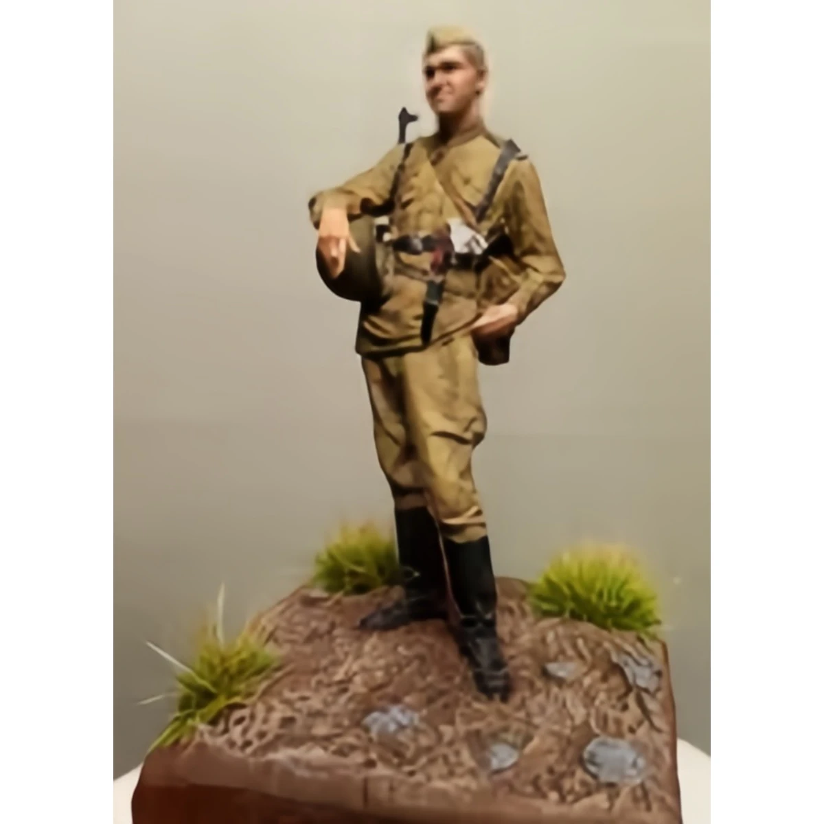 1/35 Resin unpainted model kit, military theme, smoking Soviet soldiers rest in smoke unassembled and unpainted GK