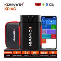 2025 KONNWEI KDIAG Full System Car Obd2 Scanner 5+Reset Service OBD2 Diagnostic Tool ECU Coding Active Test Diagnostic Tools
