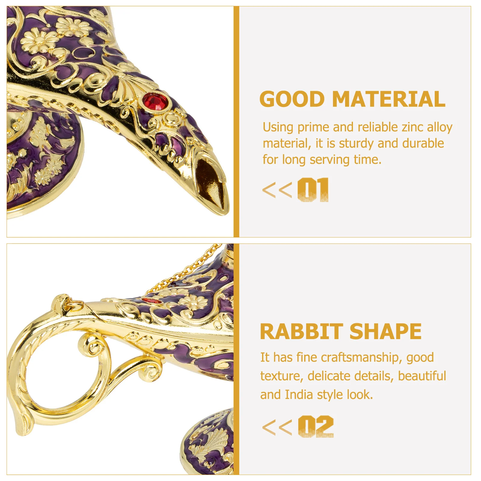 النمط الهندي منحوتة الجوف سبائك الزنك العطرية مبخرة زخرفة للمنزل ديكور ضوء ديكور حفل زفاف الديكور سطح المكتب #5