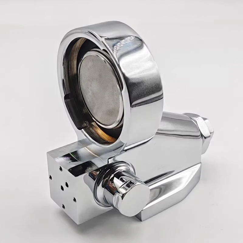 304 Stainless Steel Brewing Head Assembly E61 Series Coffee Machine Parts 58MM Handle Compatible Mechanical/Electronic Model