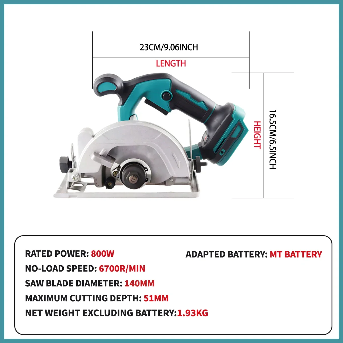 HAOLTON Brushless Cordless Circular Saw 5