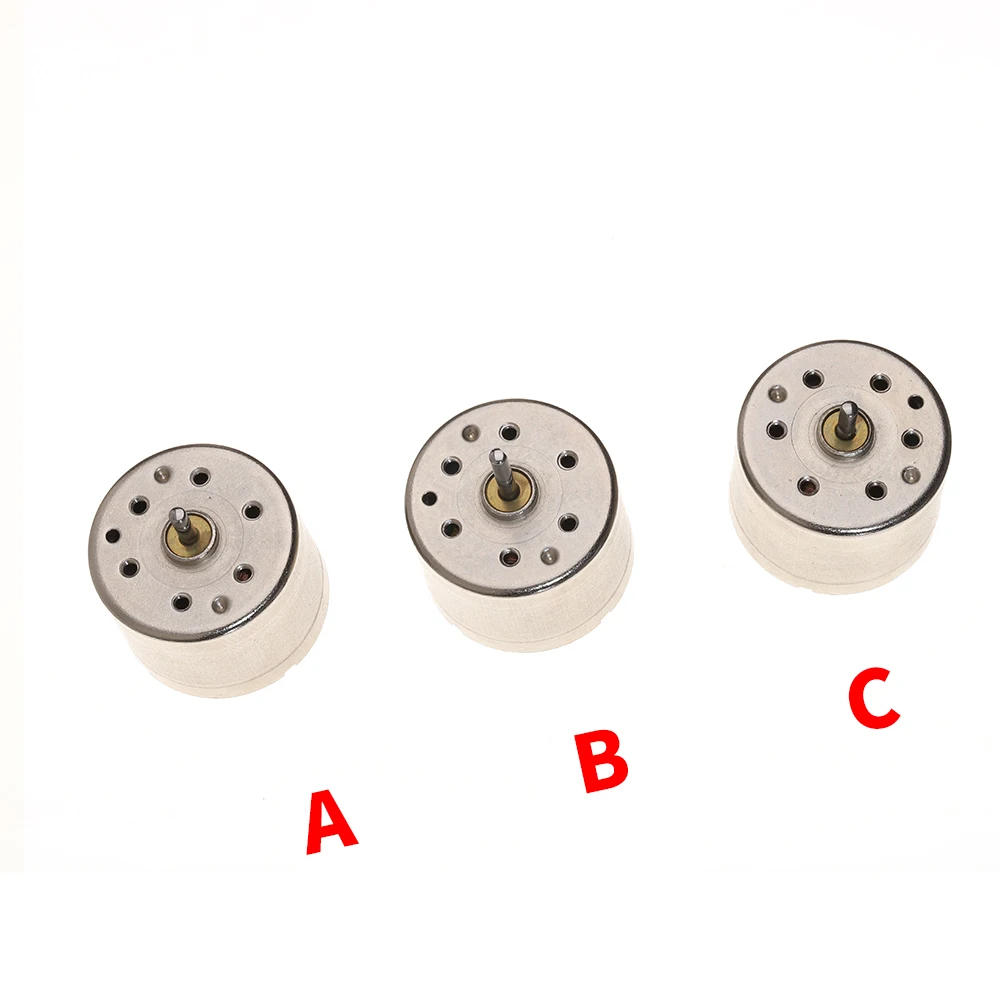 1PC Micro 310 Motor DC 3V 6V 9V 12V Mini 24mm Round Mute Electric Motor for Silent  Low Power Fan DVD Drive Equipment Accessory