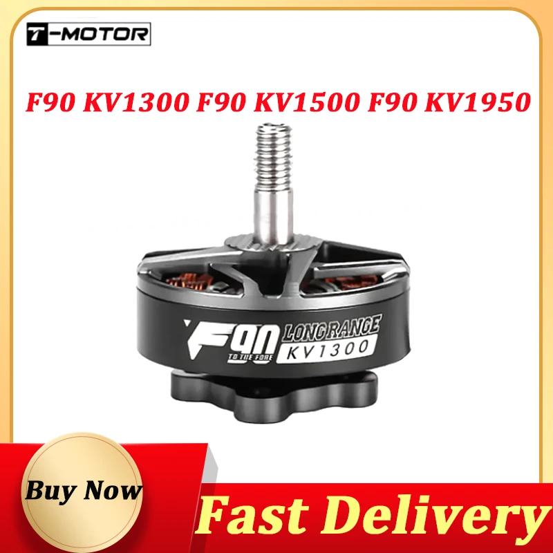 T-MOTOR F90 2806,5 1300K/1500KV/1950KV 5-6S Motor remoto sin escobillas adecuado para RC FPV Racing Freestyle Dron remoto de 5/6/7 pulgadas