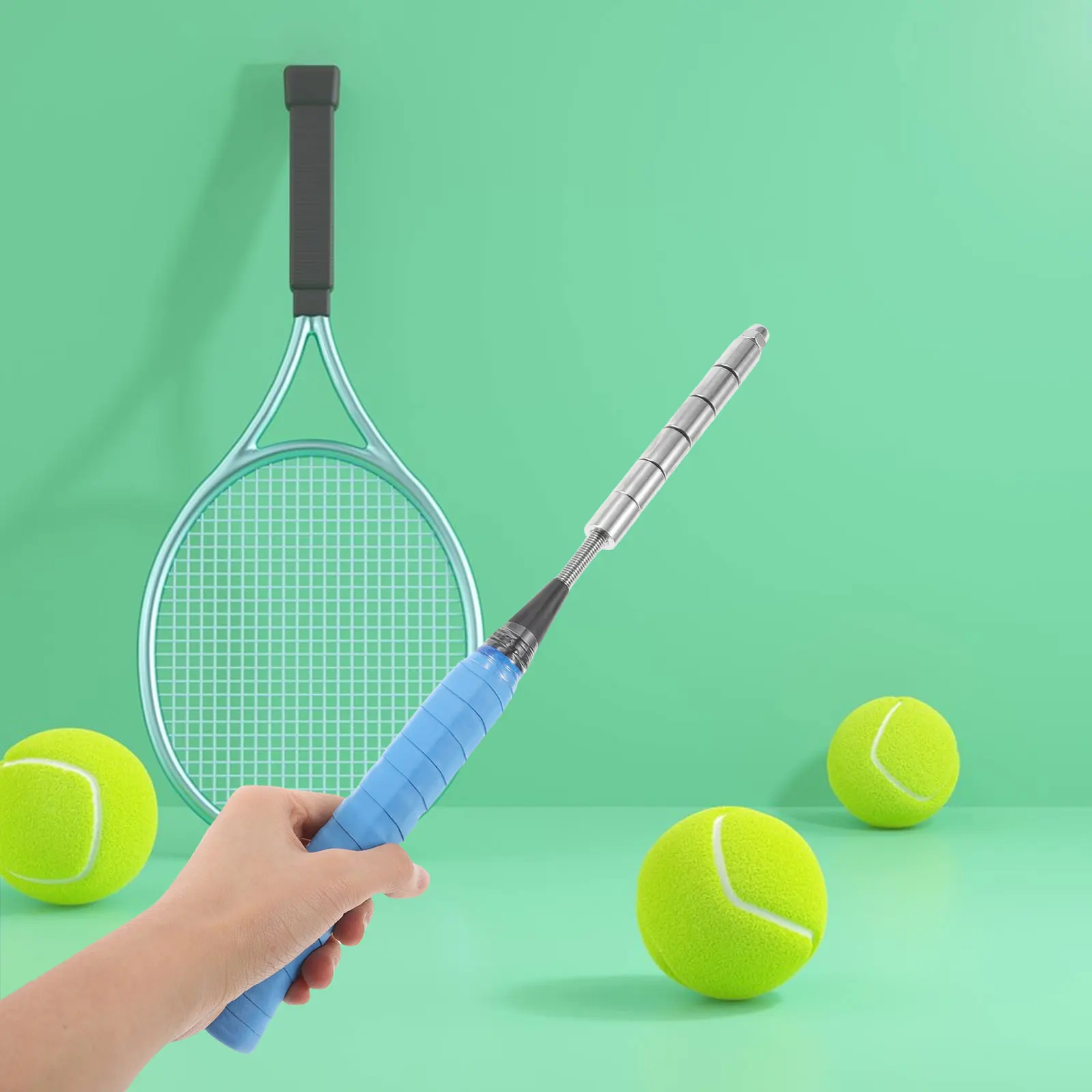 

Badminton Training Device Power Enhancement Finger Arm Strength Improve Shot Accuracy Foldable Practice Tool For Indoor Outdoor