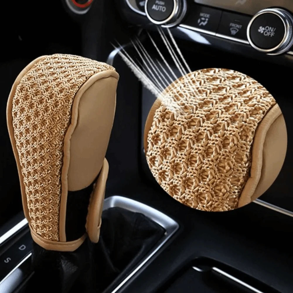 

Wear-resistant Universal Car Handbrake Cover Comfort Design Non-slip Texture Non-slip Handbrake Cover Ergonomic