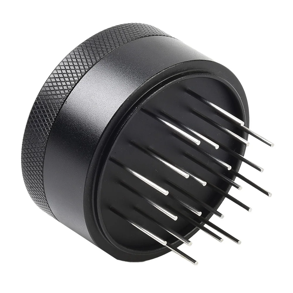 Coffee Distributor Coffee Needle Tamper 19-pin Adjustable Bar Baristal Powder Black Cafe Supplies Kitchen  Coffee
