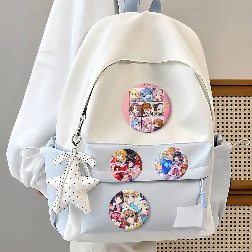 Re Life Wo-s-rld Sta-rting From Zero-s- Mixed Theme Round Button Badge Set  Music Game Fashion Pins For Bags Clothes Accessories