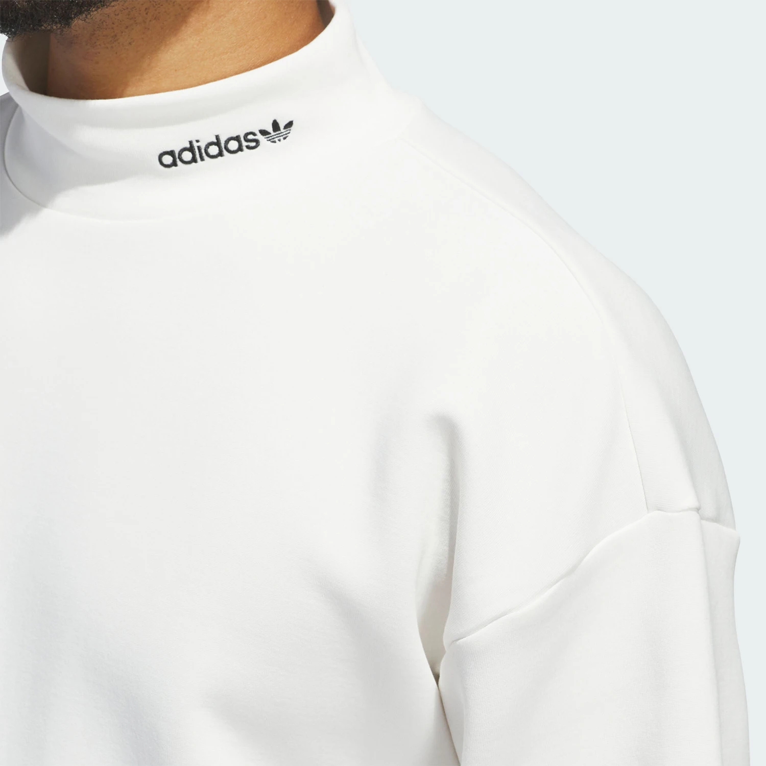 أديداس الرسمية حقيقية ثلاثة المشارب للجنسين شبه عالية الرقبة الرياضة عارضة البلوز IY7377