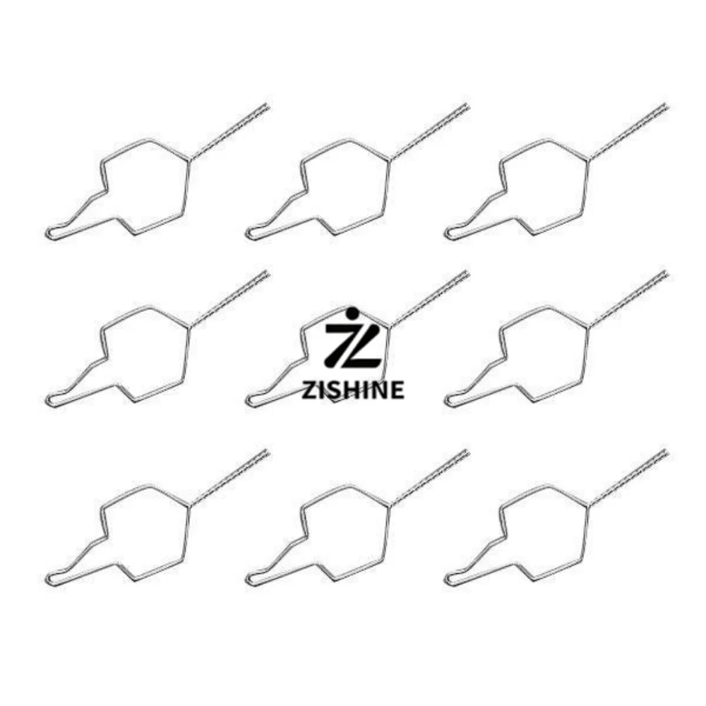 100Pcs Dental Orthodontic Ligature Wire NiTi Stainless Steel Long Medium Short Type A-F Bracket Archwire Ties 008 010 012 014