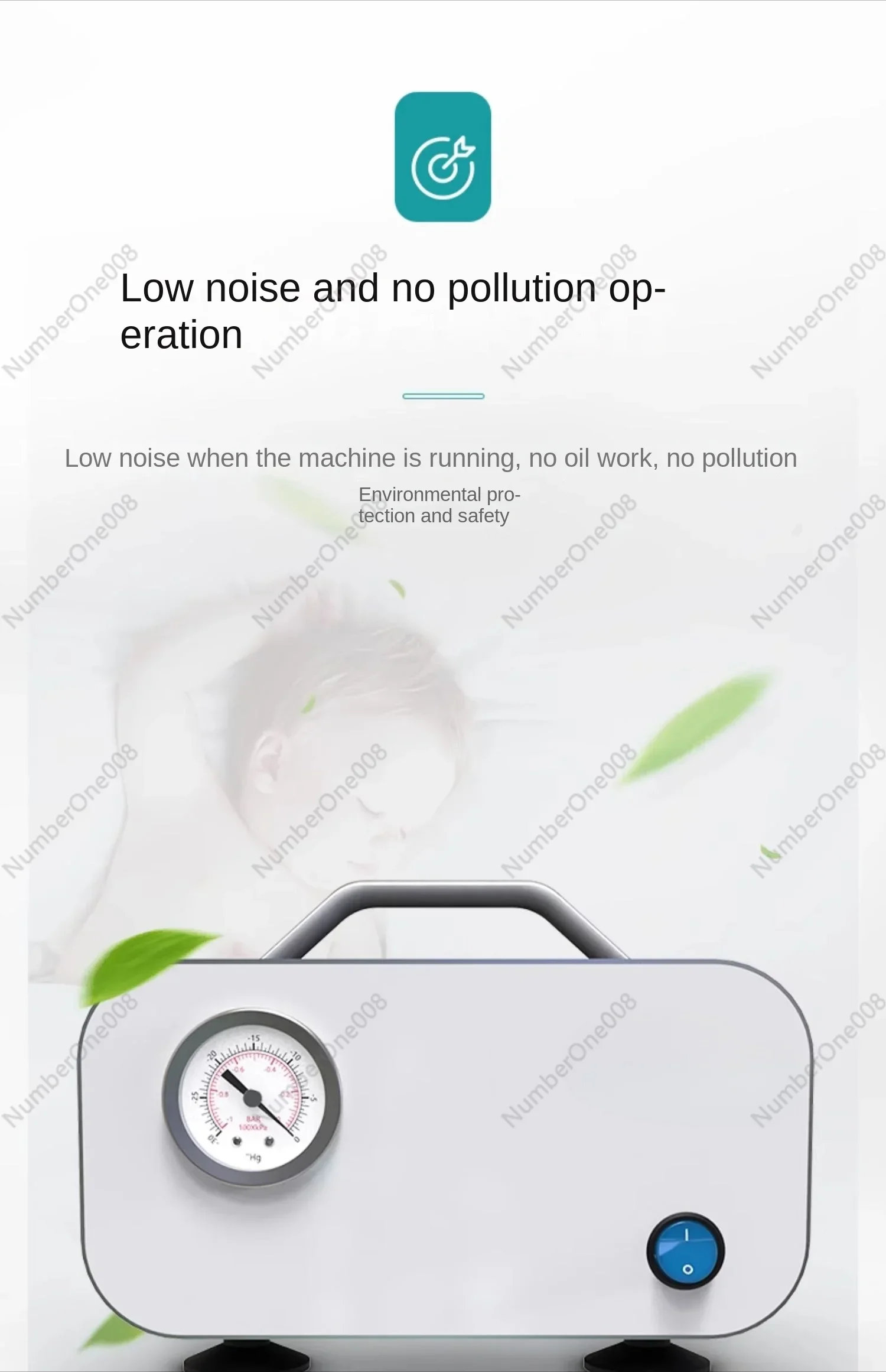 Small air extraction adjustable positive and negative pressure vacuum filtration device for oil-free diaphragm vacuum pump