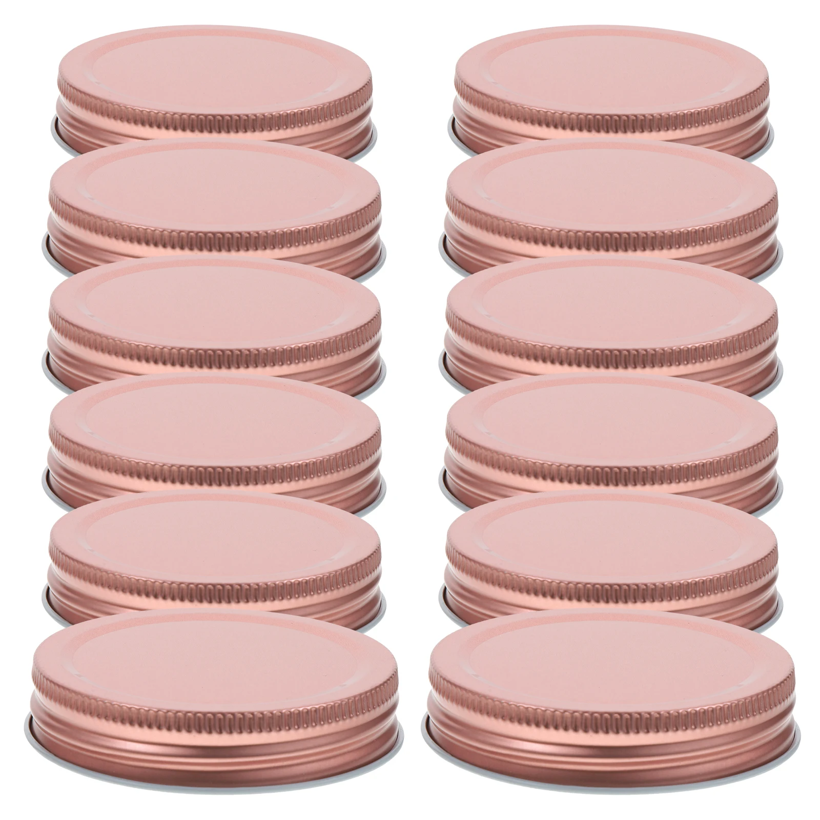 

12 Pcs Screw Caps for Wide Canning Jars Lids Convenient Covers Glass Bottle Home