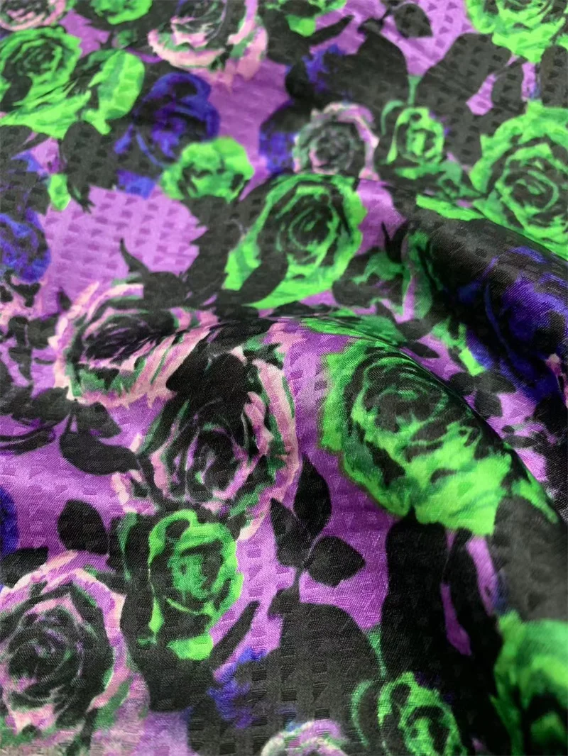 

Жаккардовая шелковая ткань 19 мм, 100% тутовый шелк, летнее платье, платье Cheongsam, ткань