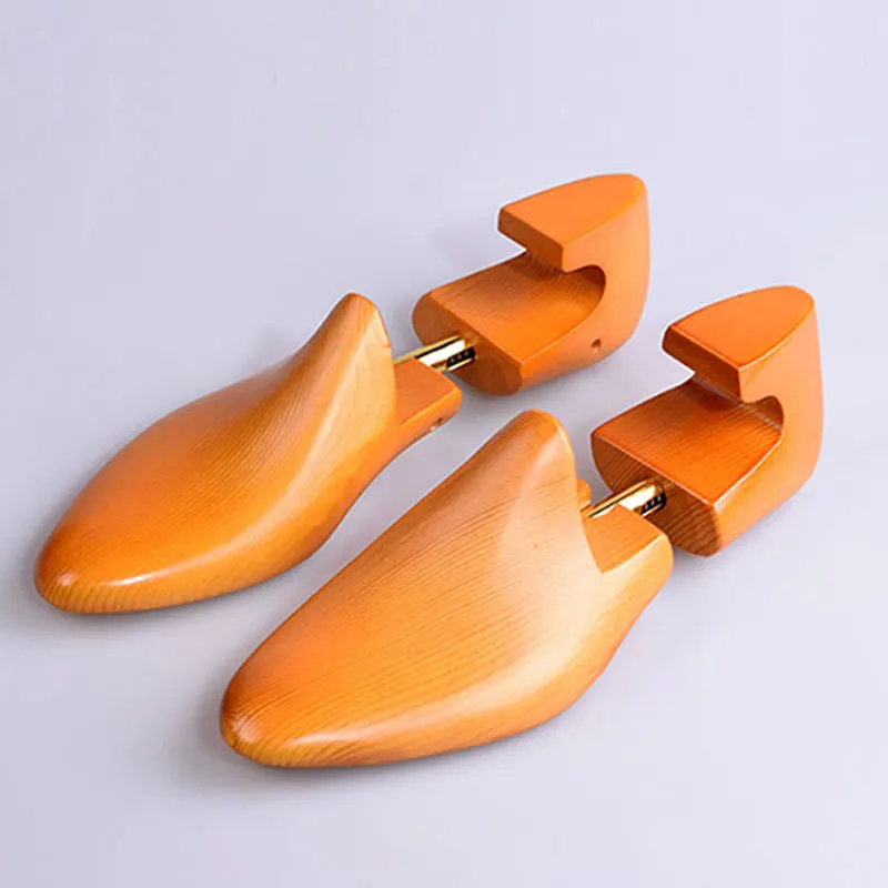 FamtiYard Superba Wood Shoe Trees New Twin Tube Wooden Shoes Tree Stretcher Shaper Keeper 2PCS