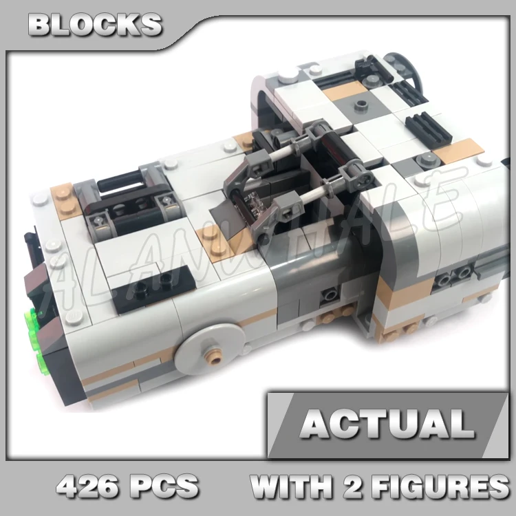 

426pcs Space Plan Landspeeder Infamous Gang Leader’s Vehicle Hidden Wheels 10911 Building Blocks Toy Compatible With Model